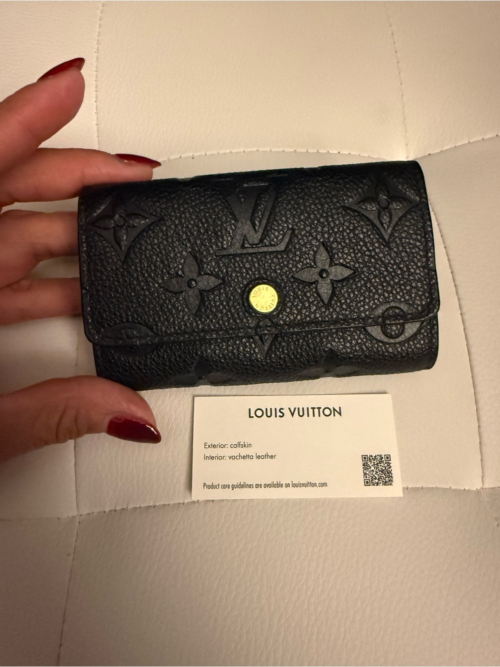 Louis Vuitton Empreinte 6 Key Holder Black